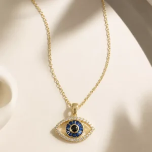 Nazrakh Iris Evil Eye Pendant Necklace