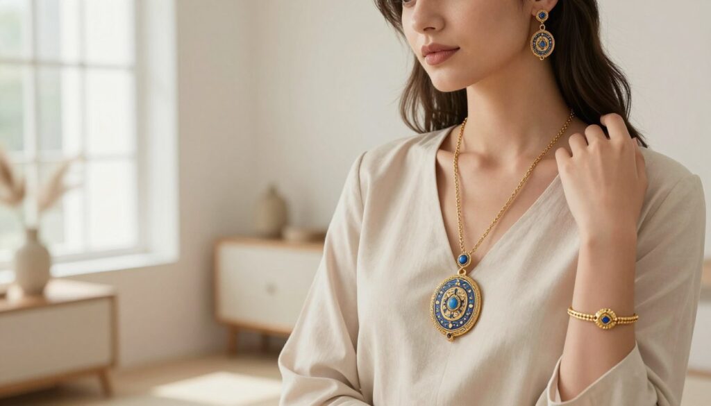 how to style nazar jewellery